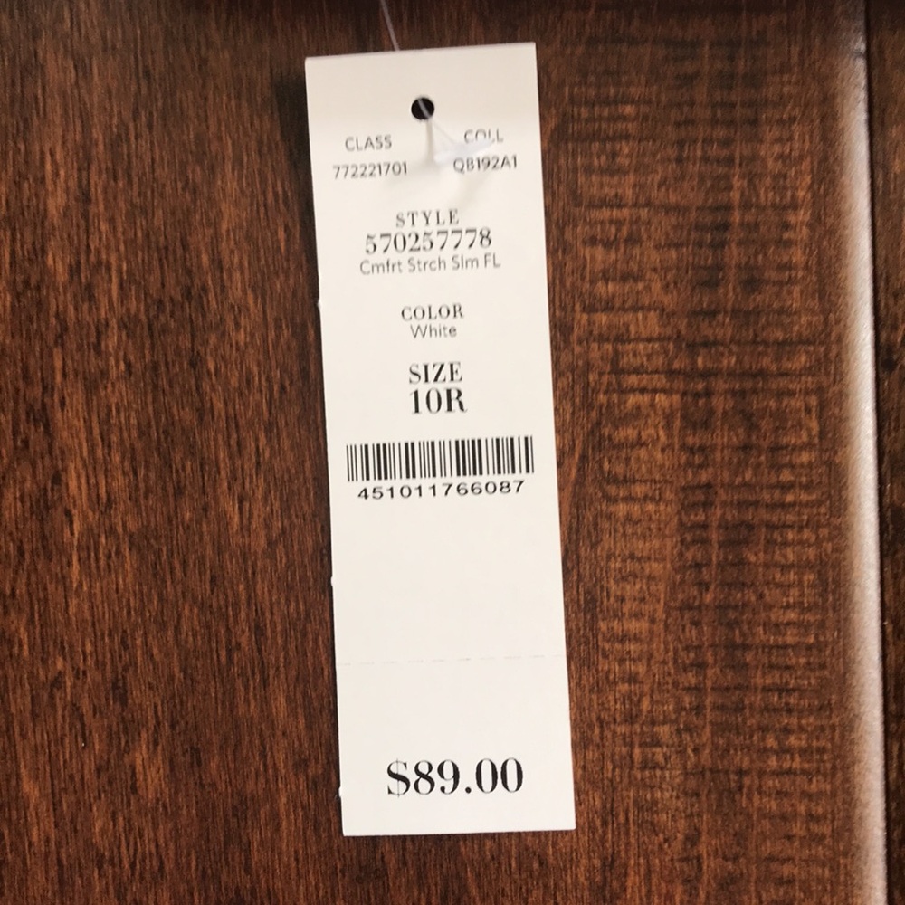 NWT WHBM White The Slim Pants - Picture 5 of 10